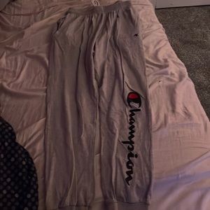 Grey champion sweat pants size medium